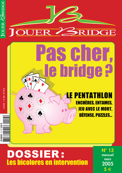 Numéro 13 Jouer Bridge - Les bicolores